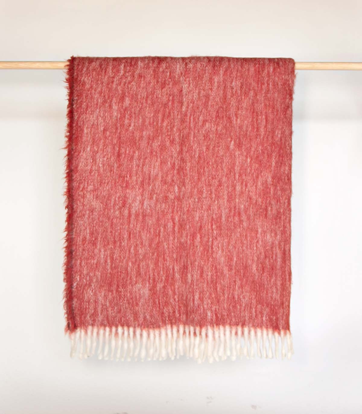 Backsattit Premium Burgundy Alpaca Wool Blanket