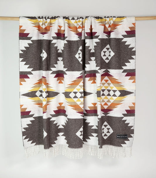 Backsattit Cusco Walnut Premium Throw Blanket