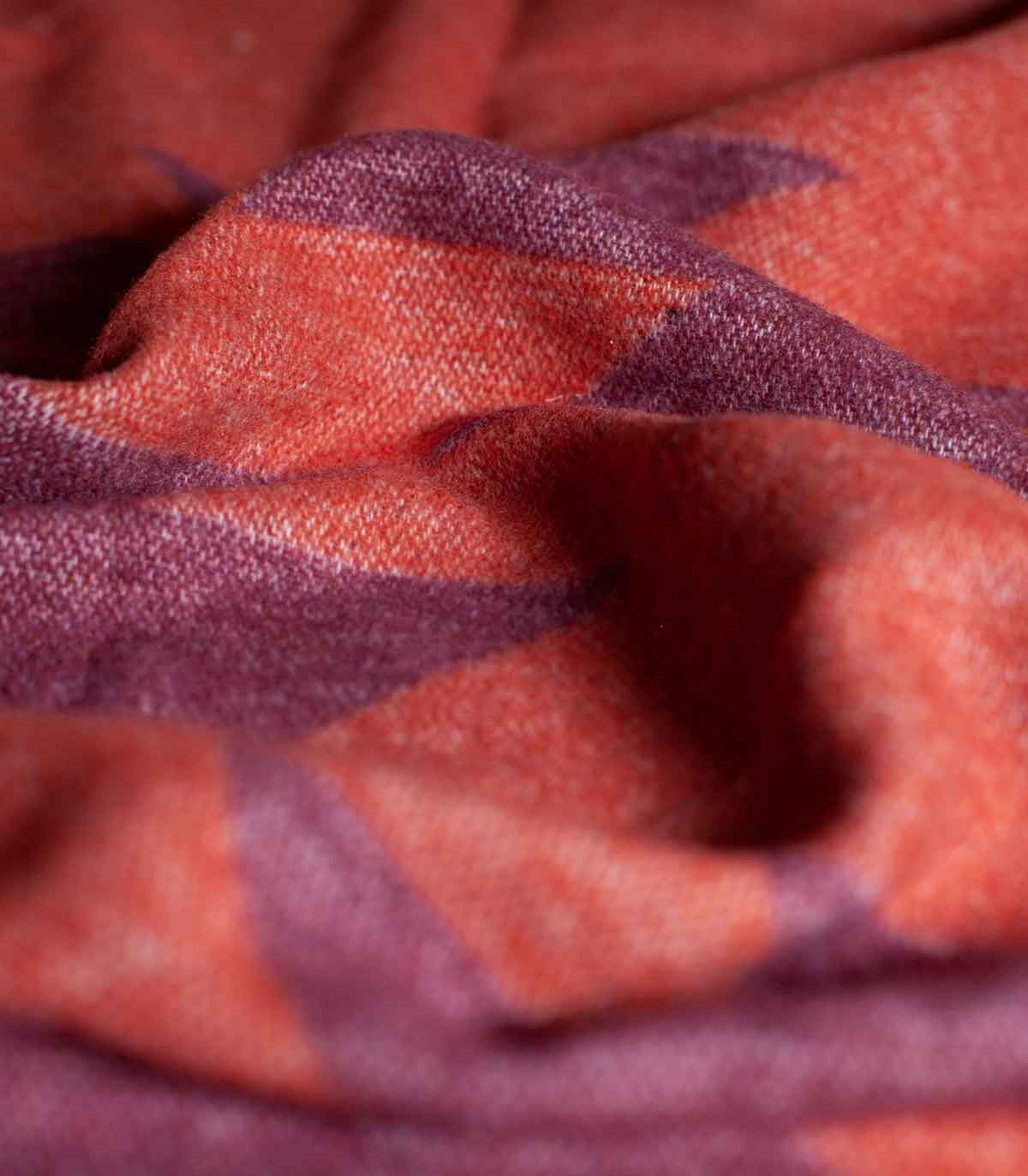 Backsattit Maya Purple Throw Blanket