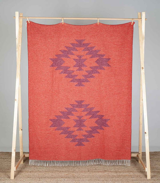 Backsattit Maya Purple Throw Blanket